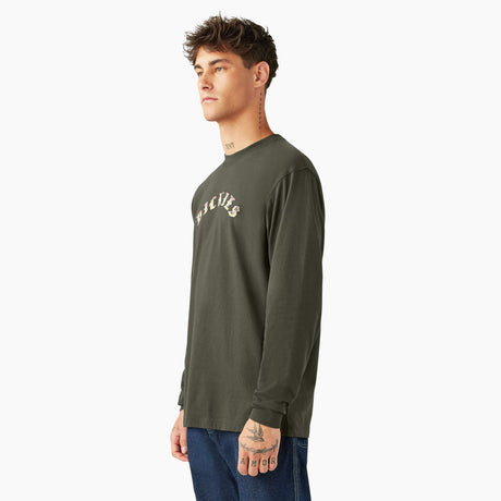 Dickies X Spitfire Long Sleeve Tee - Olive Green