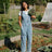 Duer Performance Denim Jumpsuit - Light Stone