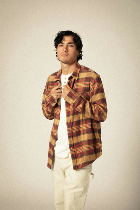 Brixton Men's Bowery Long Sleeve Flannel