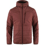 Fjallraven Men's Keb Padded insulated Hoodie - Maroon