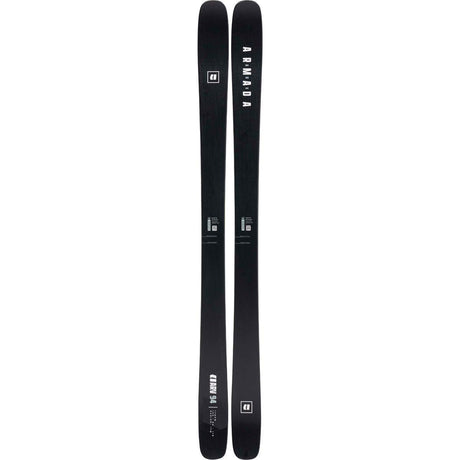 Armada ARV 94 skis in black with white logo, twin-tip all-mountain freestyle design