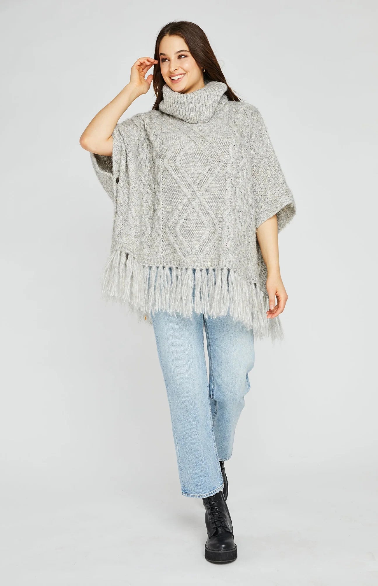 Gentle Fawn Kindred Pullover Shawl - Heather Moonlight