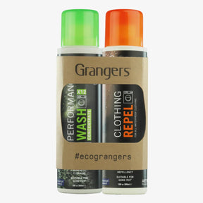 Grangers Performance Wash and Clothing Repel twin pack 300ml bottles bundled together