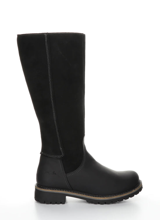 Bos & Co Hudson Zip Up Boots - Black