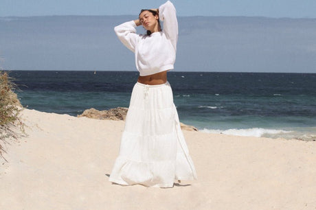 Rhythm Classic Tiered Maxi Skirt