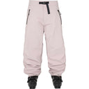 Armada Chromatic 3L ski pants with belt buckle and zippered pockets shown with ski boots