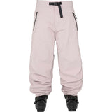 Armada Chromatic 3L ski pants with belt buckle and zippered pockets shown with ski boots