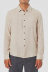 Katin Alan Solid LS Shirt - Light Gray