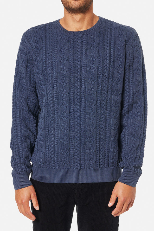 Katin Fisherman Sweater - Poler Navy