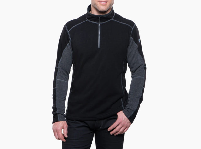 Kuhl Revel 1/4 Zip Pullover - Black/Steel