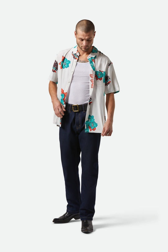 Brixton Men's Cru Print Short Sleeve Woven