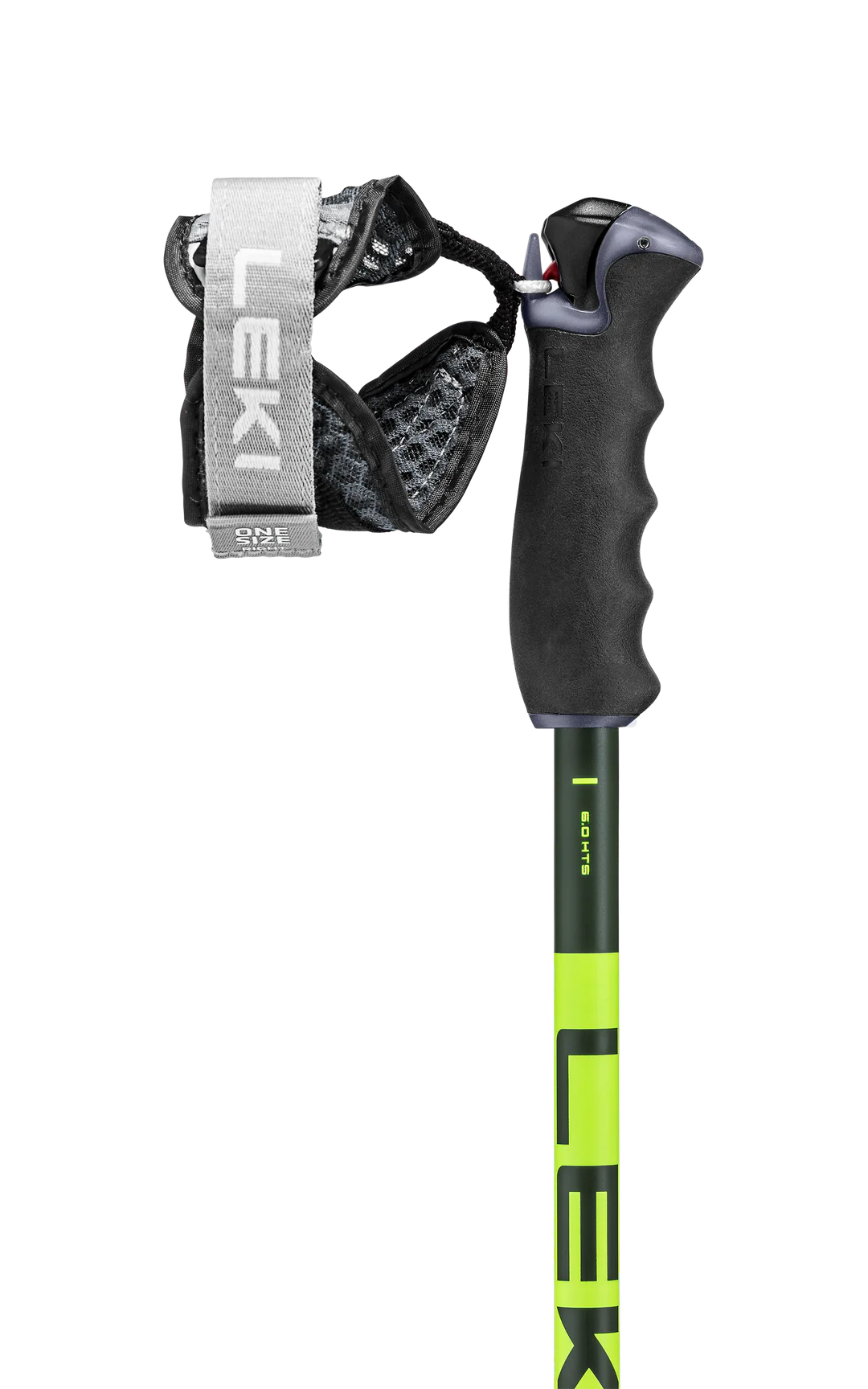 Leki Detect S Ski Poles - Olive Green / Neon Yellow