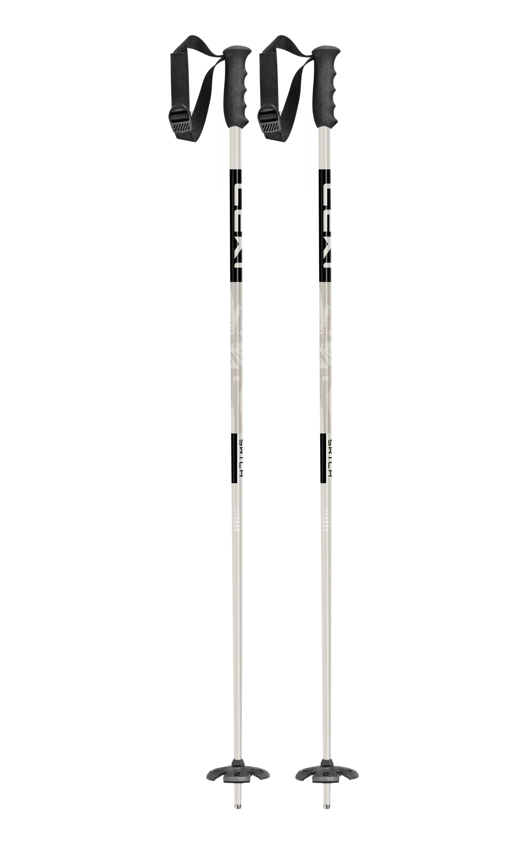 Leki Swtch Pow Ski Poles - Gray Sands Black