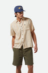 Brixton Men's Cru Slub Short Sleeve Woven Shirt
