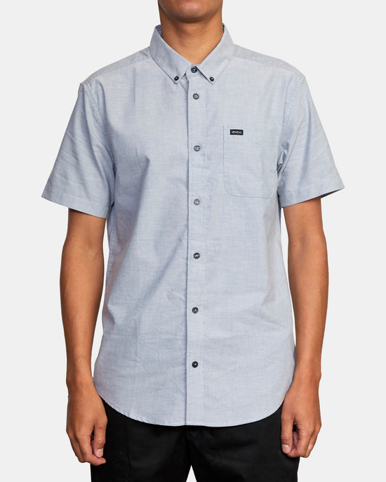 RVCA Thatll Do Stretch Short Sleeve Shirt - Pavement