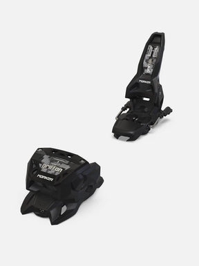Marker Griffon 13 MN black ski bindings showing toe and heel pieces separately