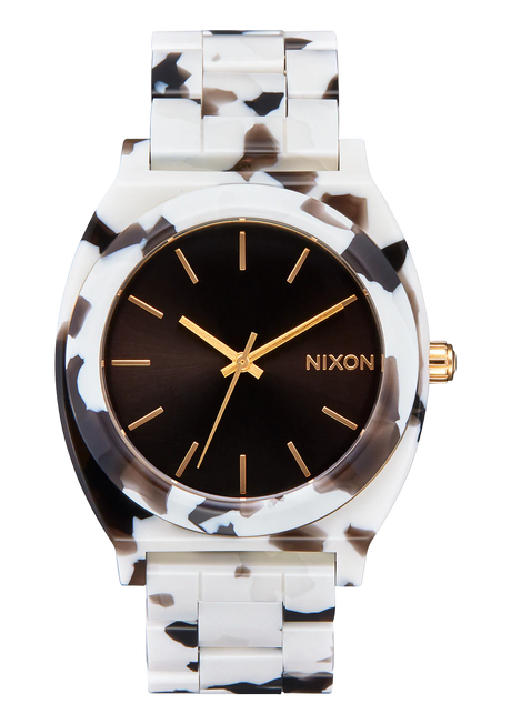 Nixon Time Teller Acetate Watch - Black Tortoise 