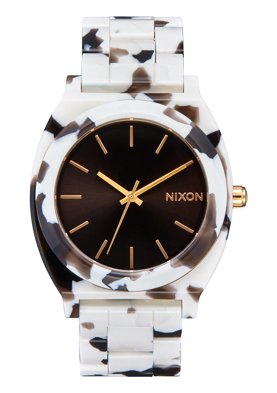 Nixon Time Teller Acetate Watch - Black Tortoise 
