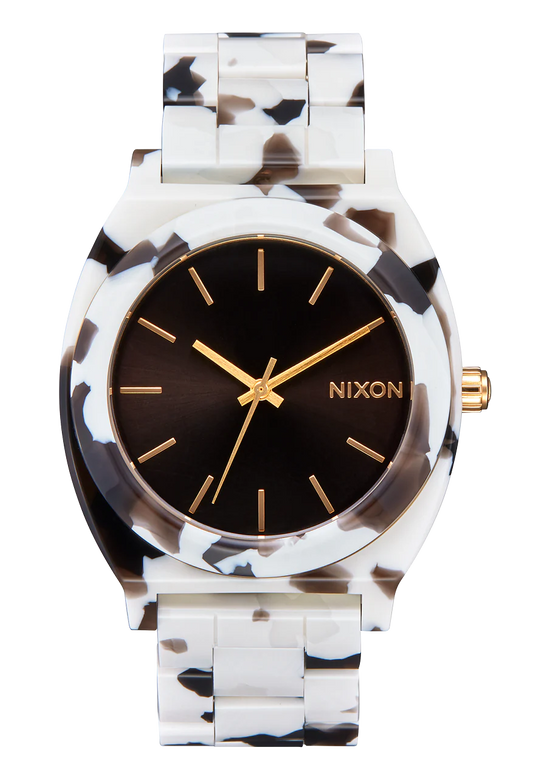 Nixon Time Teller Acetate Watch - Black Tortoise 
