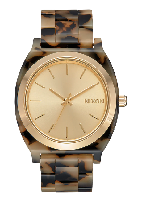 Nixon Time Teller Acetate Watch - Cream Tortoise 