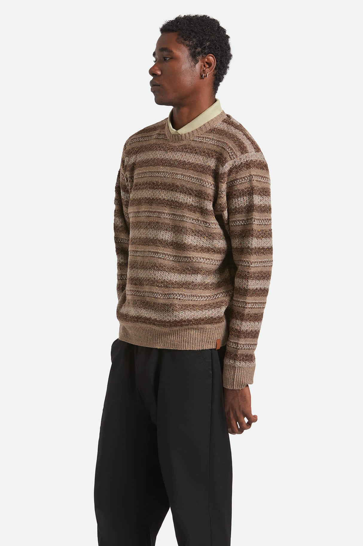 Brixton Men's Midnight Crew Sweater