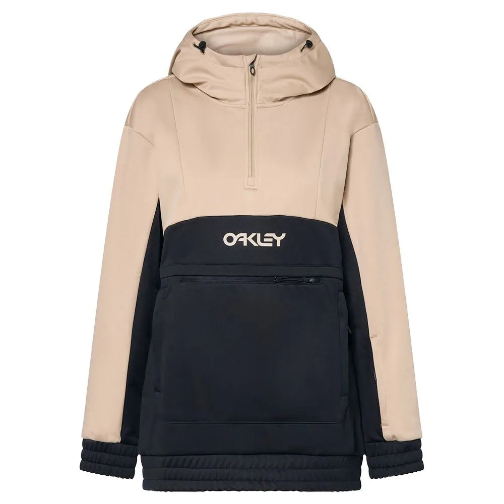 Oakley Women's TNP Nose Grab Softshell Hoodie - Humus Blackout