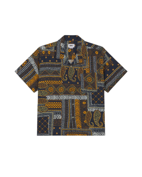 Obey Archie Short Sleeve Shirt - Navy Multi