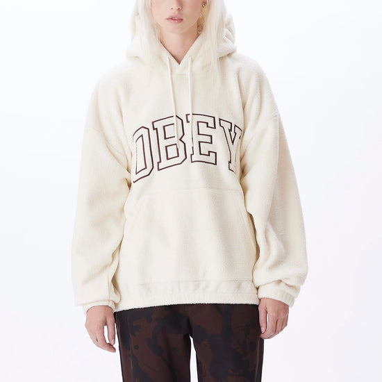 Obey Collegiate Pullover Hood - Unbleached