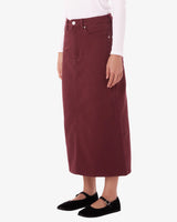 Obey Darla Long Skirt - Wine