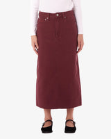 Obey Darla Long Skirt - Wine