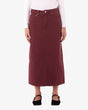 Obey Darla Long Skirt - Wine