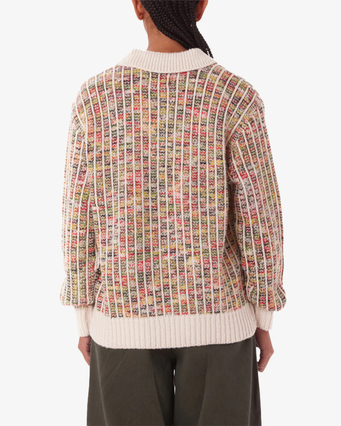 Obey Delphine Polo Sweater - Bright Multi