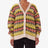 Obey Granny Cardigan - Lime Multi