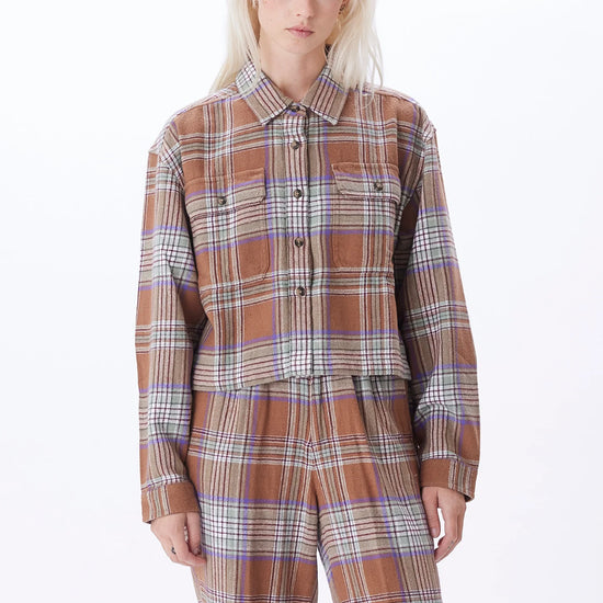 Load image into Gallery viewer, Obey Max Flannel Shirt - Catechu Wood Multi
