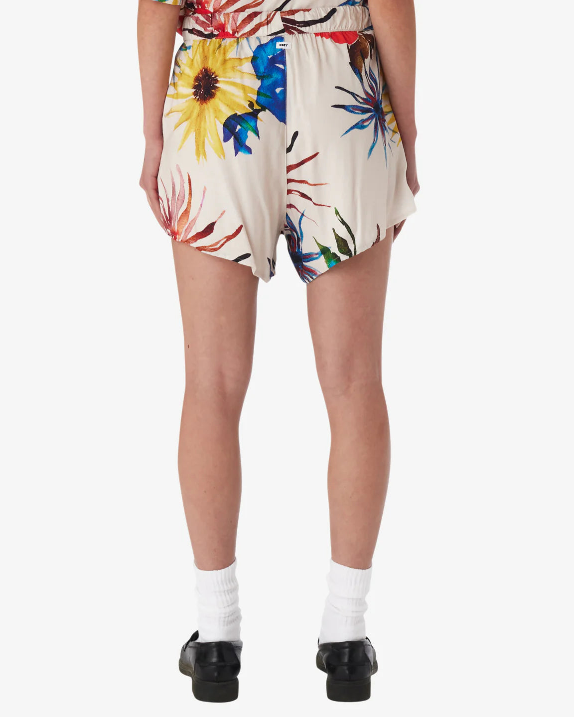 Obey Multi Flowers Short - Unbleached Multi