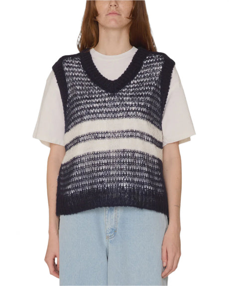 Obey Oona Sweater Vest - Navy