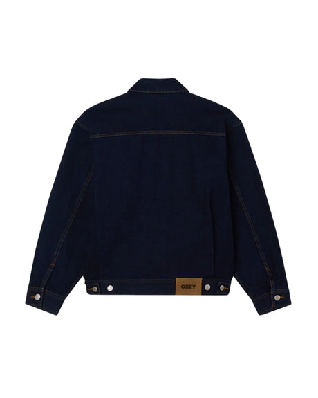 Obey Opena Jacket - Rinse Indigo