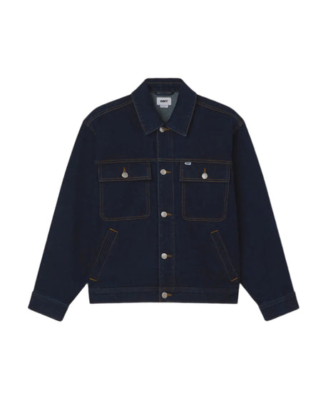 Obey Opena Jacket - Rinse Indigo