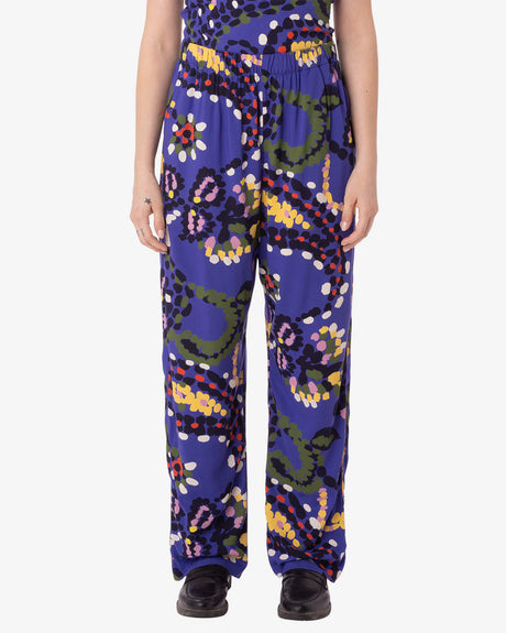 Obey Paisley Works Pant - Mazarine Blue Multi