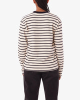 Obey Ramona Stripe LS Stripe Shirt - White Asparagus Multi