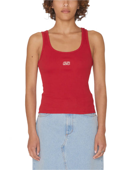 Obey Ribbon Rib Tank - Red