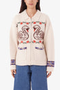 Obey Swans Zip Sweater - Unbleached