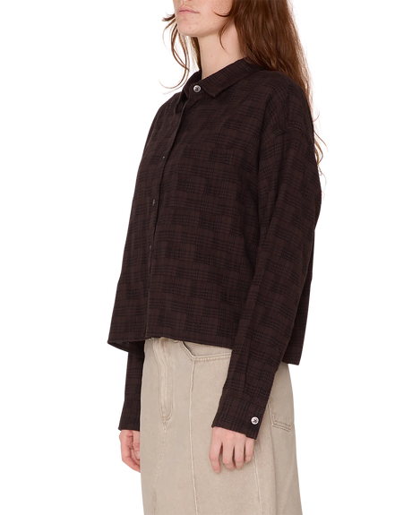 Obey Vivian Plaid shirt - Brown Multi