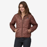 Patagonia Women's Diamond Quilted Bomber Hoodie - Dulse Mauve