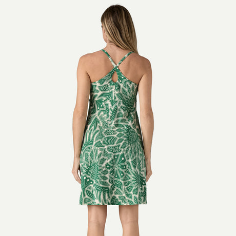 Patagonia Women's Amber Dawn Dress - Bees and Flowers Heartleaf Green