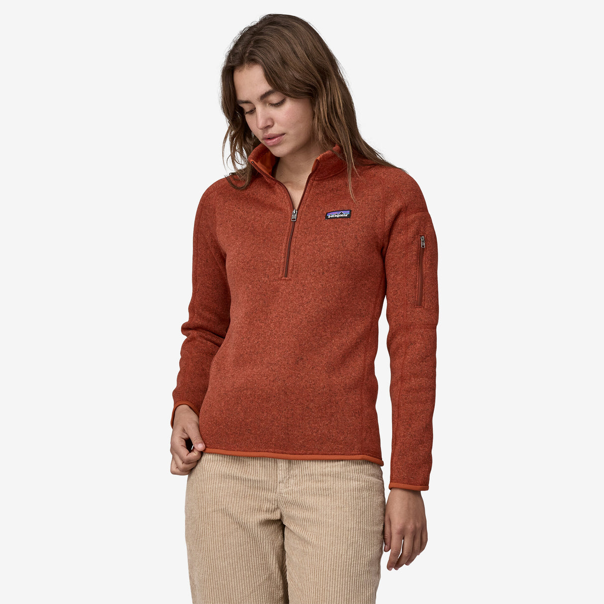 Patagonia Women's Better Sweater 1/4 Zip Fleece - Burnished Red