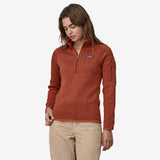 Patagonia Women's Better Sweater 1/4 Zip Fleece - Burnished Red