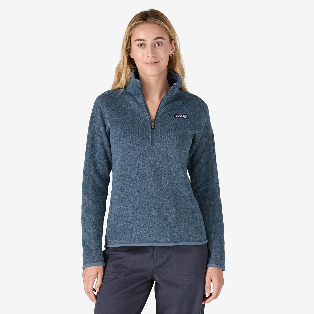 Patagonia Women's Better Sweater 1/4 Zip Fleece - Utility Blue