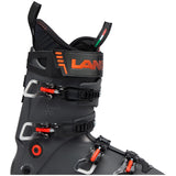 Lange alpine ski boot with four buckle closure system and padded cuff collar