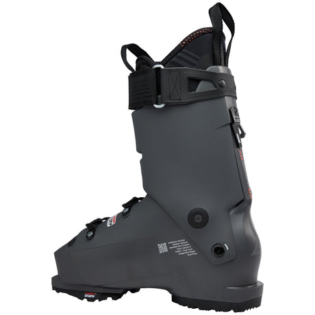 Lange Shadow 120 GW alpine ski boot with buckle closure and pull loop, side view
